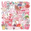 100PCS Colorful  Love Hearts Stickers For Decoration Planner Phone Case Scrapbook Journals Decoration Suitcase Helmet Stickers
