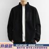 Fleece stand-up collar jacket men's season double-sided fleece thermal liner men's sports cardigan sweater on clothes