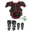 Kids Motocross Body Armor Vest with Gift Chest Back Knee Elbow Guard for Children 0.8-1.6M Baby Youth Protection