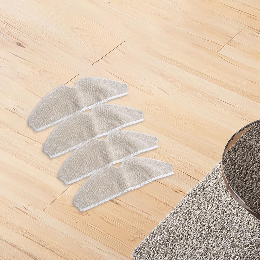 Für Inic i9 Saugroboter Wischlappen Wischtuch Kit 4 oder 10er Pack Mikrofaser Nachfüllpackungen für effiziente Bodenpflege