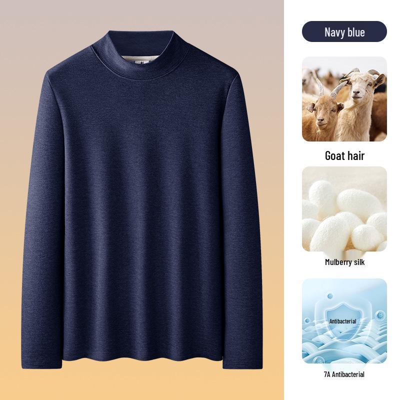 Men's Plush Double-Sided Long-Sleeve Thermal Base Layer Top