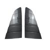 Car Rear Triangular Window Louvers Shutters Blinds Cover Trim For Ford Mustang MK6 2015- Carbon Fiber