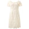 Women's Plus Size Embroidered Square Neck A-Line Maxi Dress
