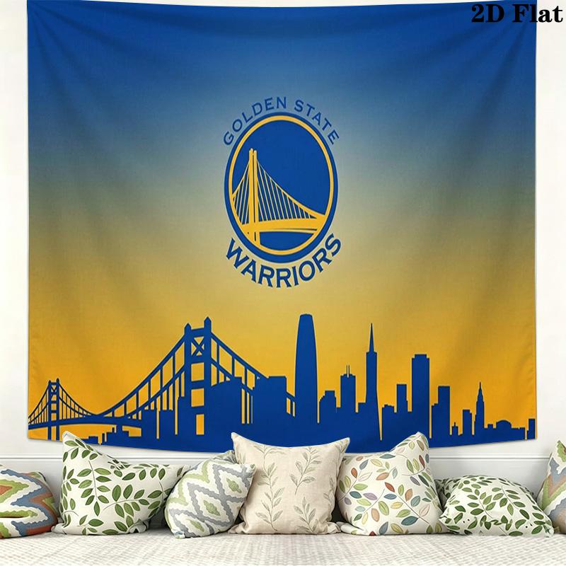 Golden State Warriors Wall Tapestry Aesthetic Wall Hanging Printed Fabric Blanket Decorative Tapestries for Bedroom Living Room Home Decor