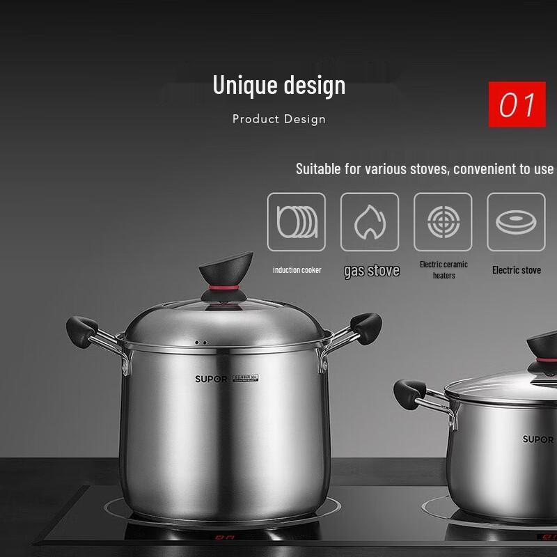 Supor 304 Stainless Steel Composite Bottom Stew Pot