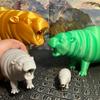 Fun Ornament Realistic Hippo Statue with Exquisite Details Desktop Figurine Decor for Home or Office Portable for Hippo