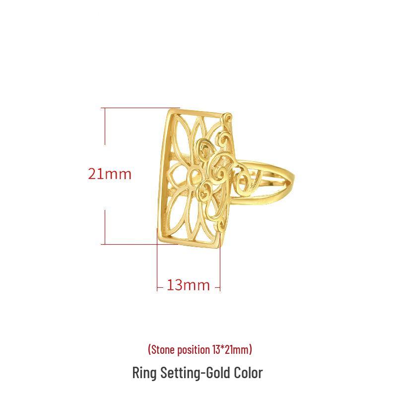 Porte-bague DIY Incrusté de Cire d'Abeille et de Jadéite - Accessoire de Mode Unisexe pour l'Index