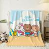 KINGDOM L-LINE F-Friends Throw Soft Flannel Throw Blanket, Lightweight Breathable Summer Nap Blanket For Home Travel Cozy Decor