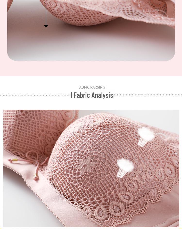 Ultra-Thick 8CM Cup Anti-Sagging Bra for Small Chest - Women's Gathered & Adjustable Design