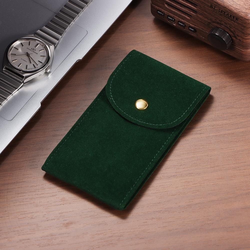 Velvet Watch Bag Green Blue Black Flannelette Gift Bag Travel Storage Case Durable Portable Watch Dust Protection Case Green Red
