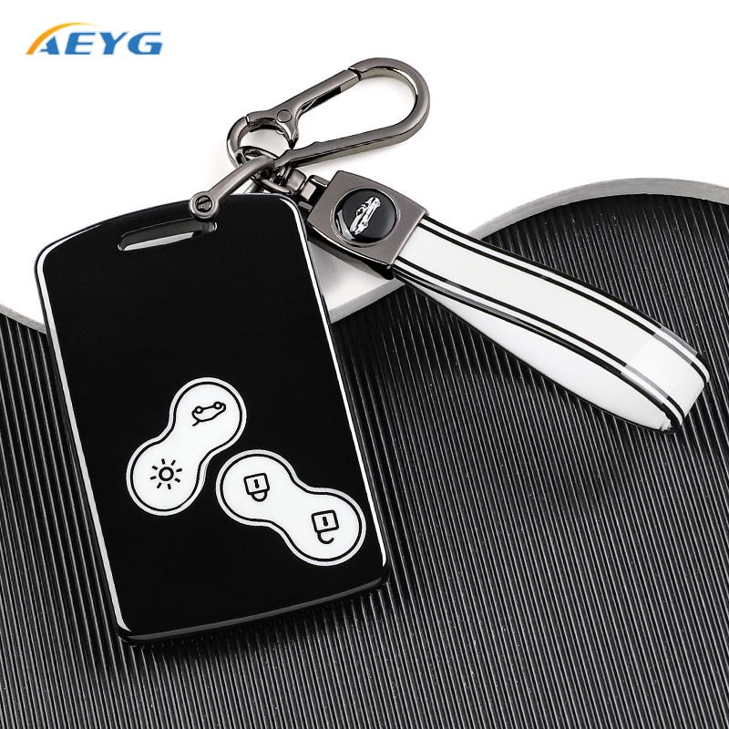 Tpu Auto Shell Fob Holder Accessories For Renault Clio 4 Captur Megane 3 Scenic Fluence Zoe Koleos Laguna Nema Stage Keychain