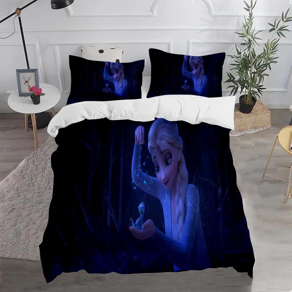 Frozen Cartoon Quilt Cover Cute Printed Comforter 100% Polyester Bedding Anime Duvet Twin Size Children Gift Various Sizes