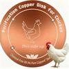 10CM Bird Bath Copper Disk Purification Tray Metal Cleaner Disks Feeder Accessories for Cats Dog Cow Horses Chicken Water Bowl
