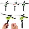 Kids Helicopter Toy Pull String Educational 5Pcs Creative Flight Plane Set