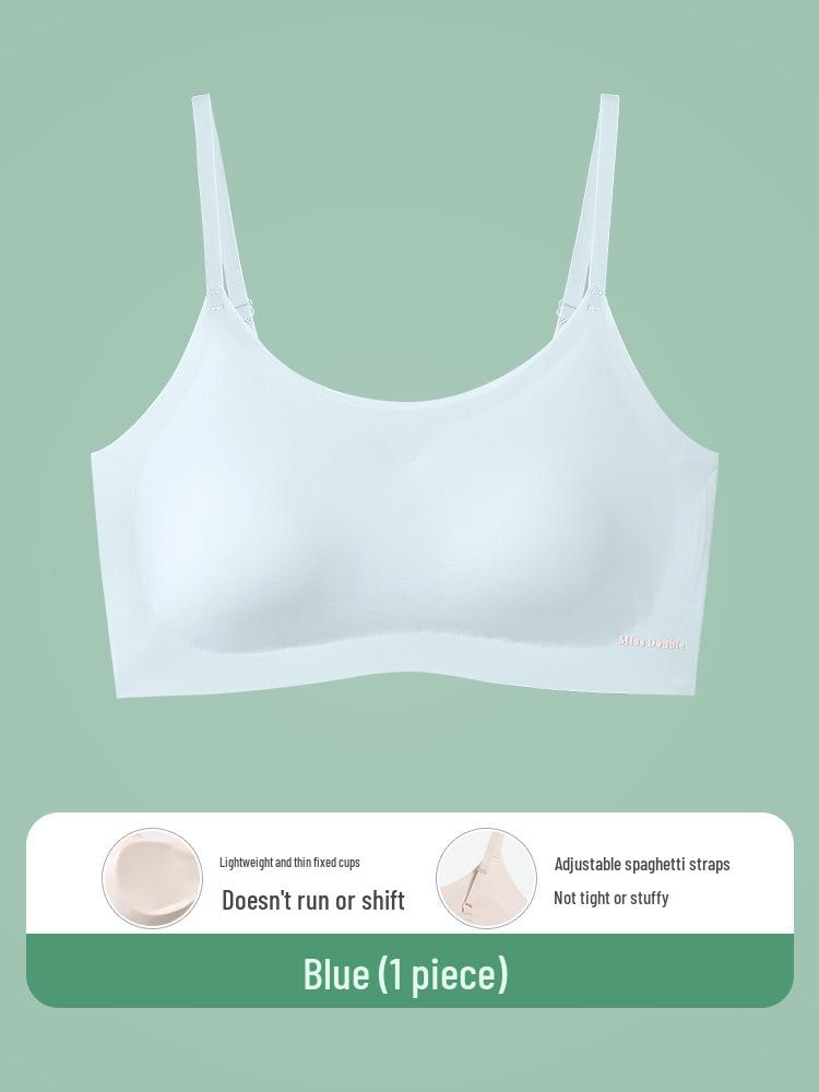 Seamless Ice Silk Adjustable Bra for Teens