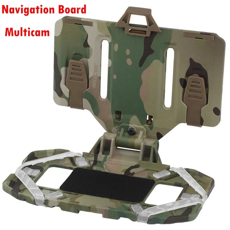 Vest Mobile Phone Rack Tactical Folded Navigation Board Mobile Phone MOLLE Holder Hunting Paintball Chest Bag Map Bag