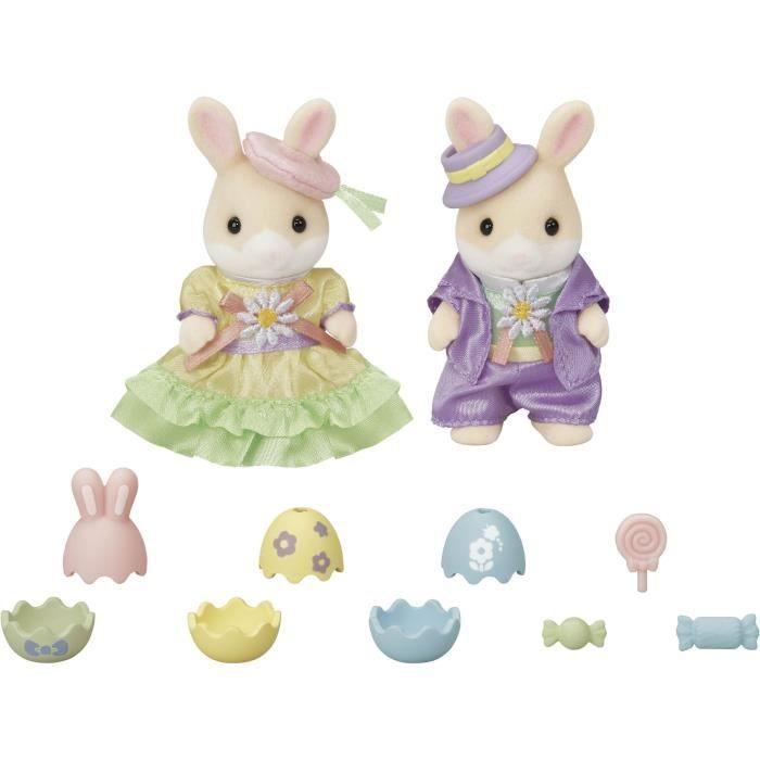La chasse aux oeufs des freres et soeurs Lapin Marguerite - Sylvanian Families - 5691