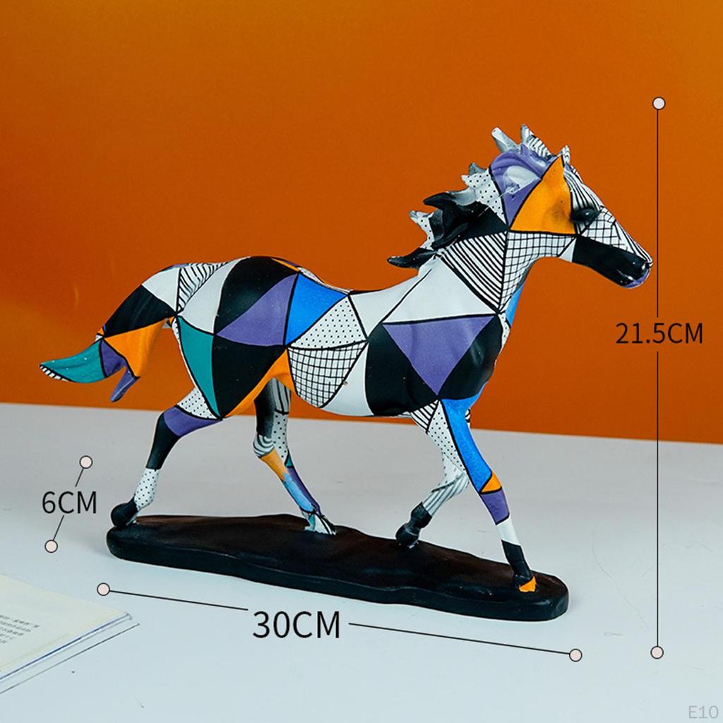 Horse Statues Animal Sculptures Decorating Souvenirs Gifts Collectible Resin Figurines for