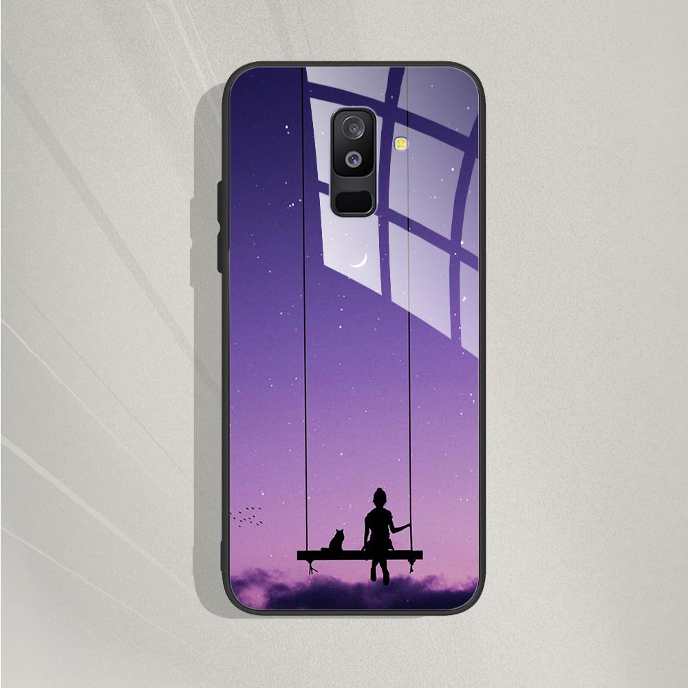 A6 Plus Hülle Für Samsung Galaxy A6 2018 Handyhülle A600F SM-A600F Gehärtetes Glas Hülle Für Samsung A6 Plus 2018 A6+ A605F Abdeckung