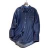 2024 Women's Loose Fit Blue Denim Shirt Jacket for Autumn/Winter