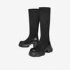 Bocanci lungi BASTO pentru femei, cu toc gros elastic, pentru navetă, O3008DG4