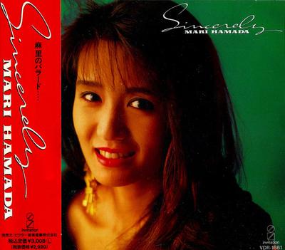 CD MARI HAMADA - Sincerely VDR1661 INVITATION 1989 Japan Japanischer Pop/Rock Gebraucht