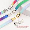 Cross Lock Shoelaces Colorful Rainbow Elastic Flat Laces Without Ties Shoelace Sneakers No Tie Shoe Laces Kids Adult Shoestrings