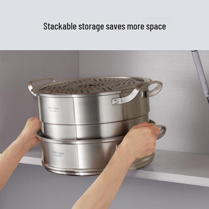 SULA SHIGUANG Serie Lorraine 30cm Edelstahl Dampfgarer