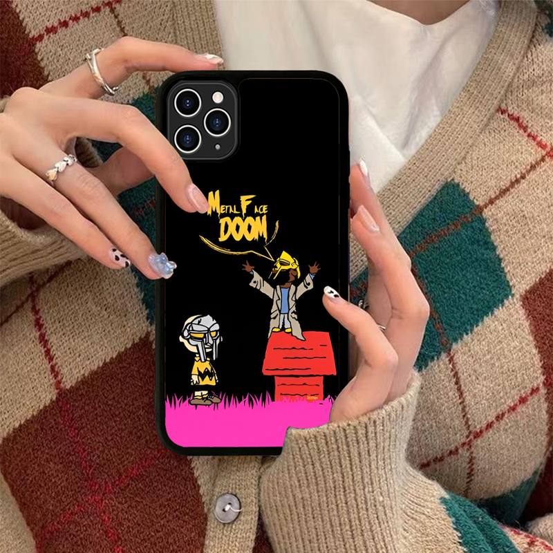 Custodia per Telefono MF Doom in Silicone PC+TPU per iPhone 11 12 13 Pro Max 8 7 6 Plus X SE XR Hard Fundas