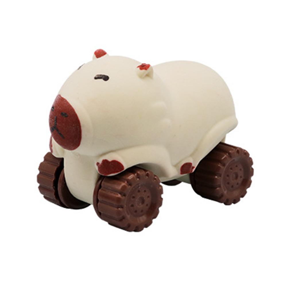 

Высокоэластичная игрушка-антистресс Капибара с колесом, игрушка-щипалка Капибара, розыгрыши бежевый