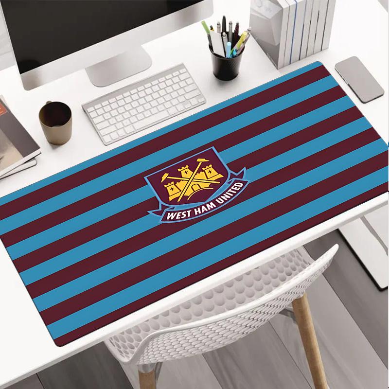 Tappetino per mouse con stemma West Ham United, Tappetino per mouse, Tappetino per mouse da gioco, Tappetino per tastiera, Decorazione da scrivania per computer portatile, Regalo per fan, Regalo di compleanno