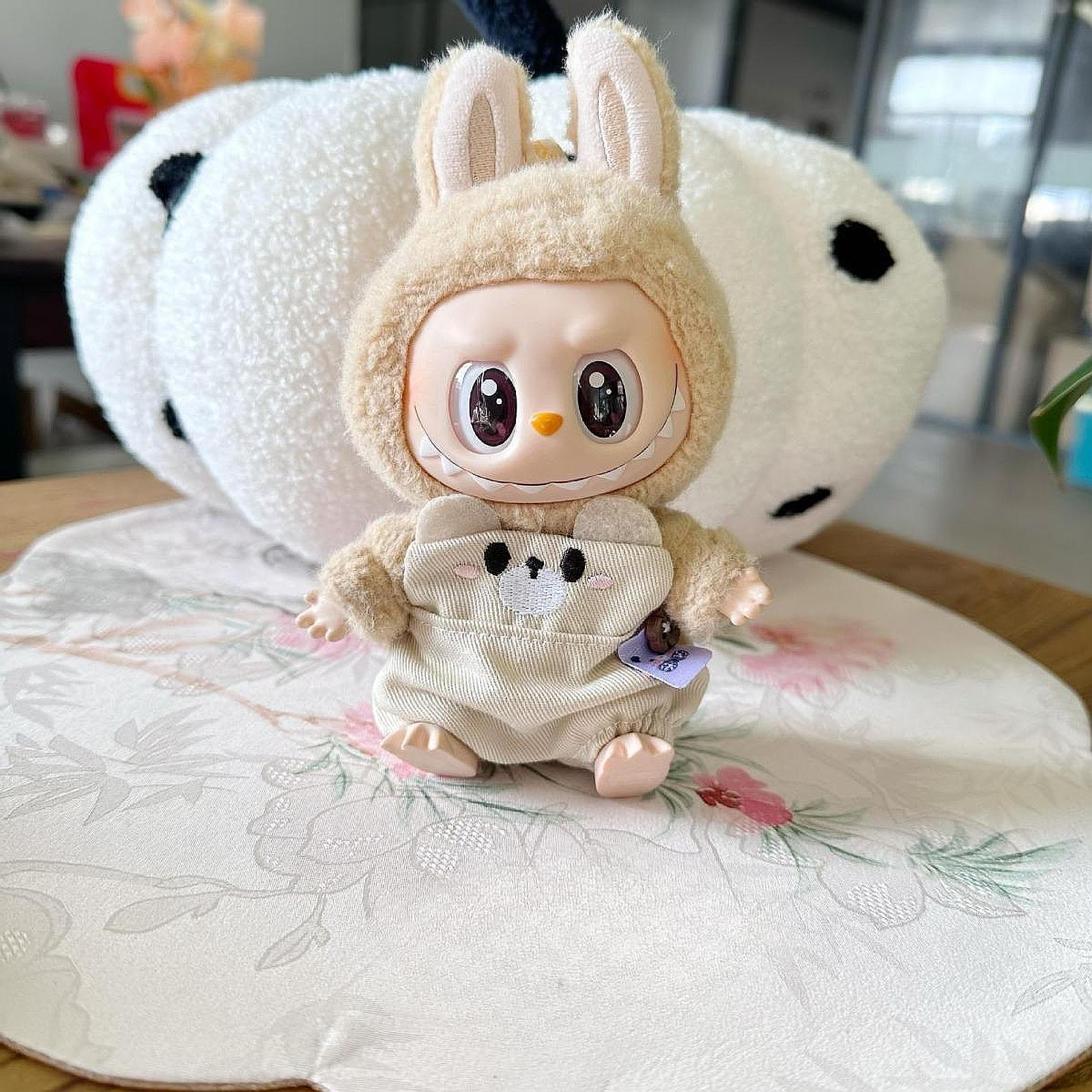 

Кукольные штаны с подтяжками для кукол ростом 15 см/5,91 дюйма коричневый