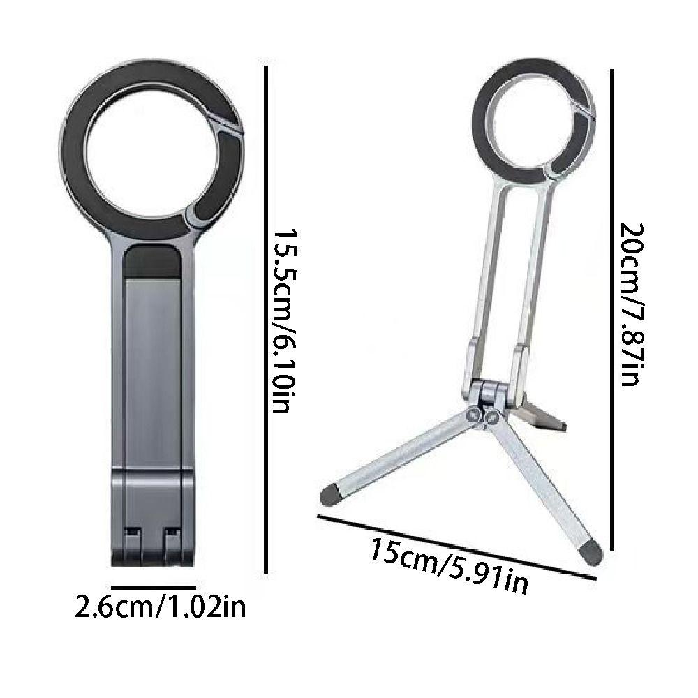 Adjustable Phone Tripod Carabiner Creative Magnetic Phone Tripod Travel Photography