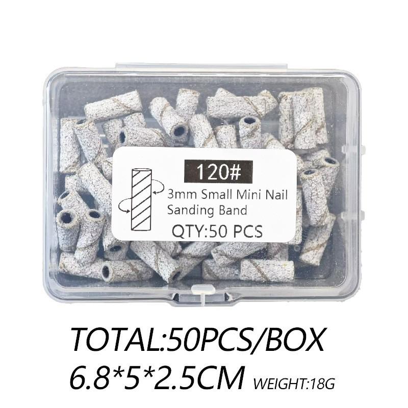 Nail Salon High-Quality Sanding Bands with Stainless Steel Mandrel - Durable, Wear-Resistant Tools