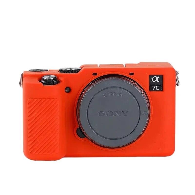 Sony A7C Silikonhülle, Gummigehäuse, Schutzrahmen, Haut für Sony A7C Alpha 7C ILCE-7C Kamera, weich