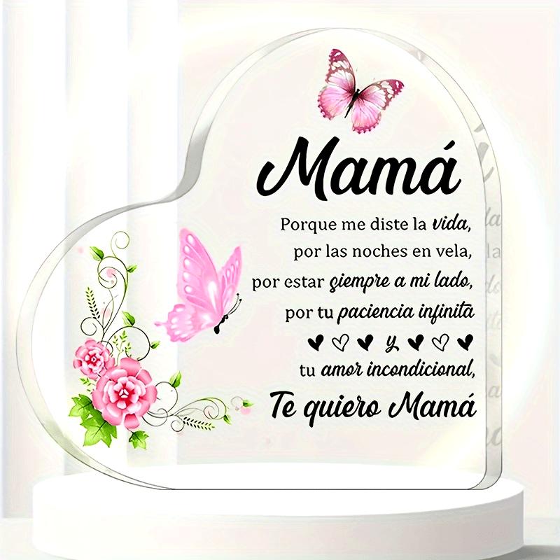 

2D Flat Acrylic Decoration Gift Decorations Plaque, Birthday Gift for Mum, Suitable for wall decoration, porch, room, villa, accents Home, Hallway, or 10*10CM