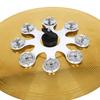 Drum Part Set Cymbal Bells Metal Cymbal Rings Drum Cymbal Rings Drum Cymbal Bells Metal Texture for Music Enthusiasts