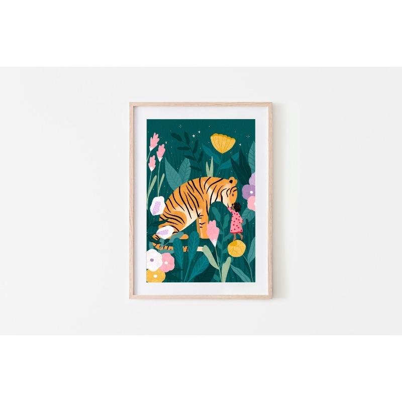 1pc Children's Day Art Poster Colorful Children's Animals Nature Landscape Botanical Illustration Children's Room Nursery Decor