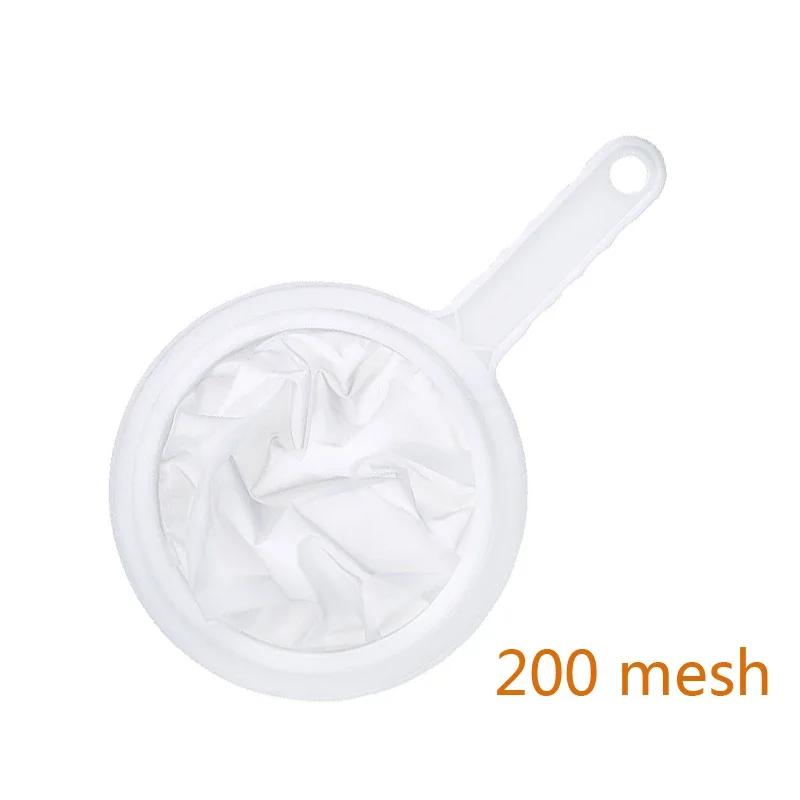 120 200 400 Mesh Kitchen Ultra-Fine Nylon Mesh Strainer Plastic Sieve Filter Spoon For Soy Milk Coffee Milk Yogurt Juice