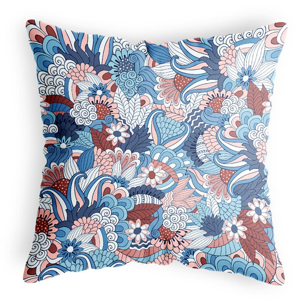Herr. Baobao Ethnischer Chinesischer Stil Blumenkissen Plüschkissen Neuer Chinesischer Stil Set Zuhause Verdickter Kissenbezug