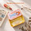 Sardine Tin Jewelry Box 3D Printed Easy Open Durable Small Jewelry Organizer for Rings Earrings Perfect for Dresser Decor