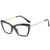 Retro Anti Blue Women Clear Eyeglasses Cat Eye Glasses Frame Women Men Alloy Resting Lense Optical Spectacle Eyeglass