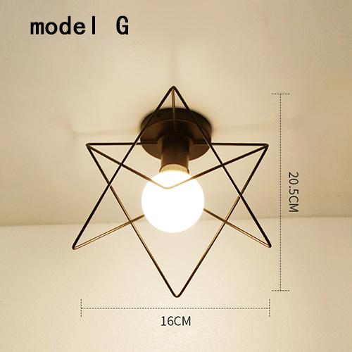 Retro Deckenleuchte Schwarz/Weiß E27 220V Vintage Deckenleuchte Lampe Gemütliche Deko für Schlafzimmer Flur Esszimmer Schwarz Loft