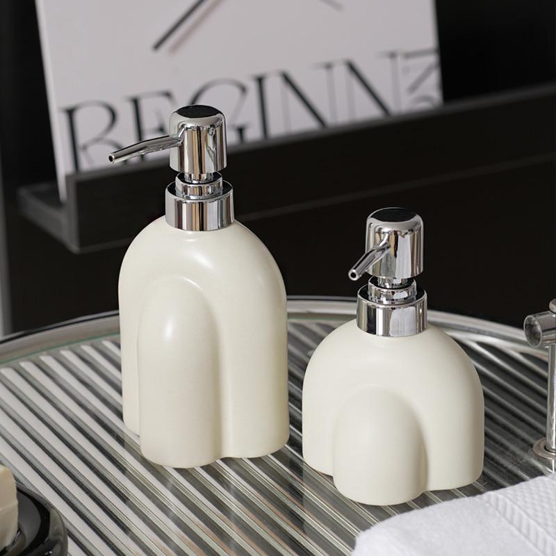Ceramic Lotion Bottles Soap Dispenser Hand Soap Bottle Home Bathroom Accessories Dispensing Bottle Shower Gel Shampoo Bottles