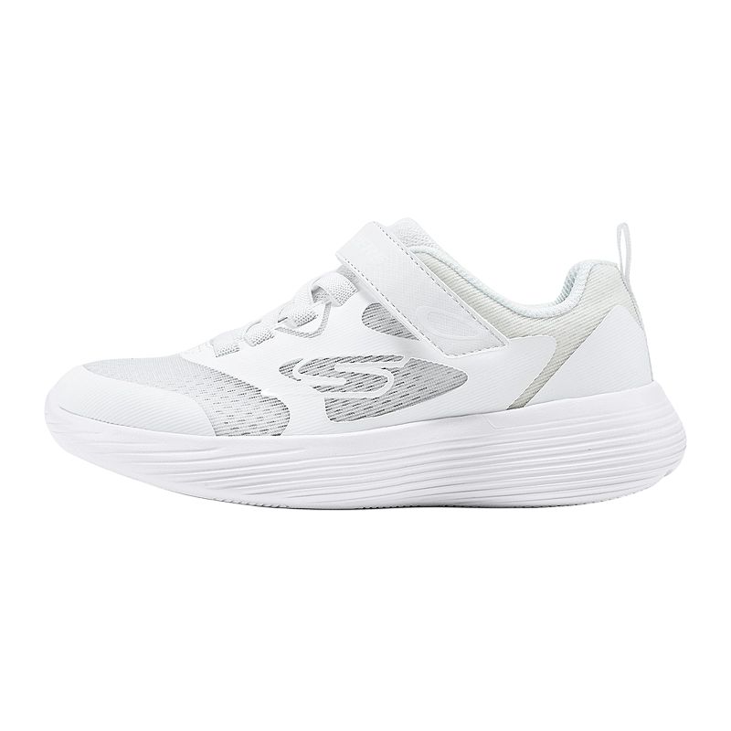 Skechers Girls Comfortable Lightweight Non-Slip Durable Low-Top Casual Shoes Kids sneaker White 303970L-WHT 34