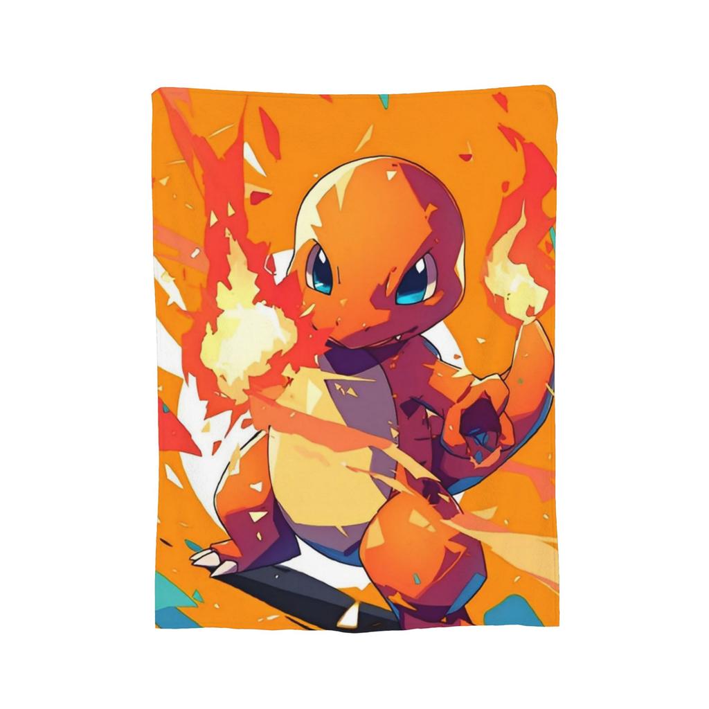 Pokemoned Anime Cartoon Flannel Blanket  Awesome Throw Blankets for  Sofa Bedding Lounge 150*125cm Bedspread,