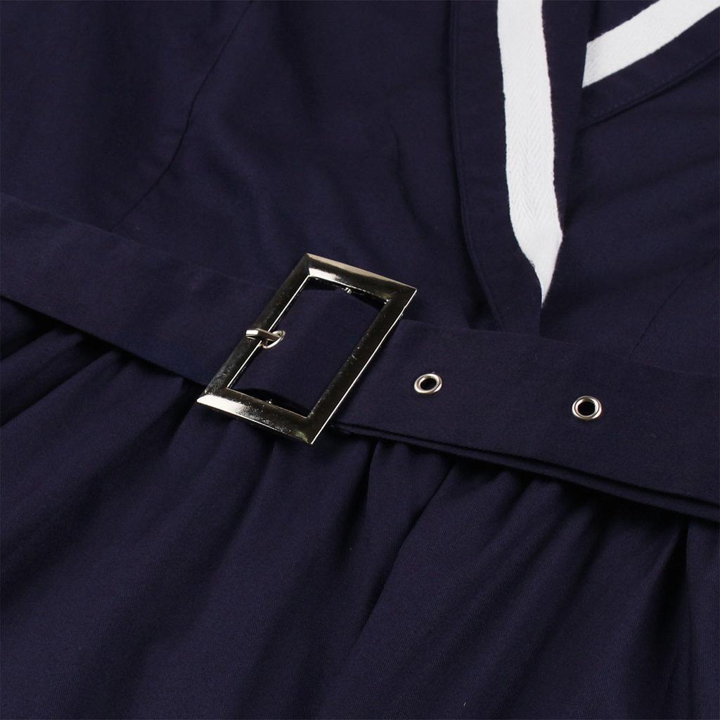 Fashion Women's Temperament Long Sleeve Waist Slim Fit Swing Dress Small Dress