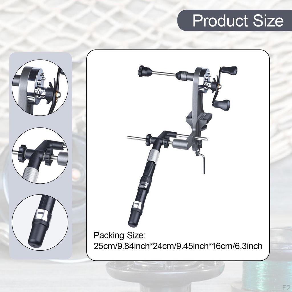 Fishing Line Spooler Spooling Tool Winding System Spool for Baitcasting Table 4.5:1