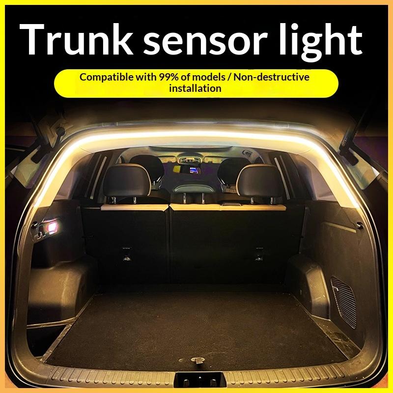 Auto Trunk High Brightness Ambient Lighting Strip 2/4M Interior Decor Lamp for Car Boot Decoration Accessory