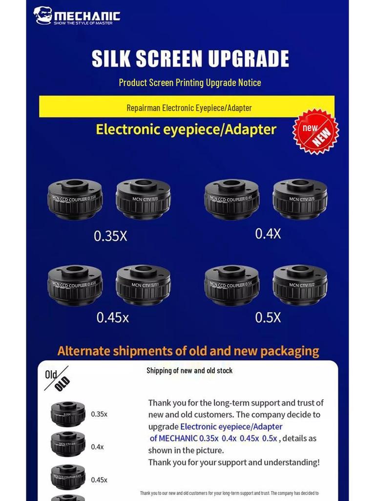 Wide-Angle Eyepiece Stereo Microscope with Reticle and Lens Adapter